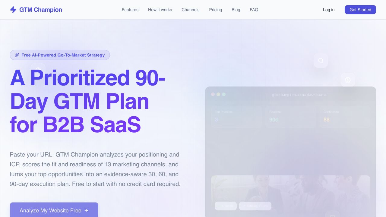 GTM Champion go-to-market strategy platform