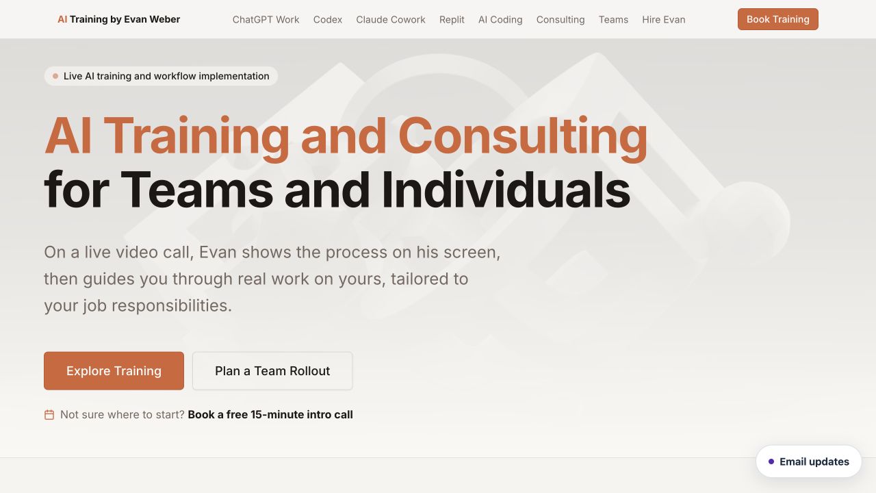 Learn Cowork AI training and consulting website
